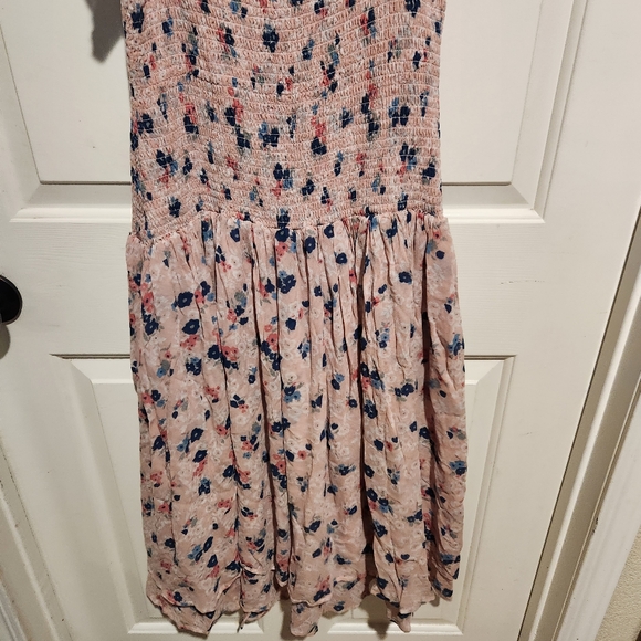 HATCH Maternity Cosette Floral Smocked Dress Baby Shower Party Ruffle Pink XS - Picture 10 of 13